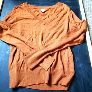 Orange waistlength sweater